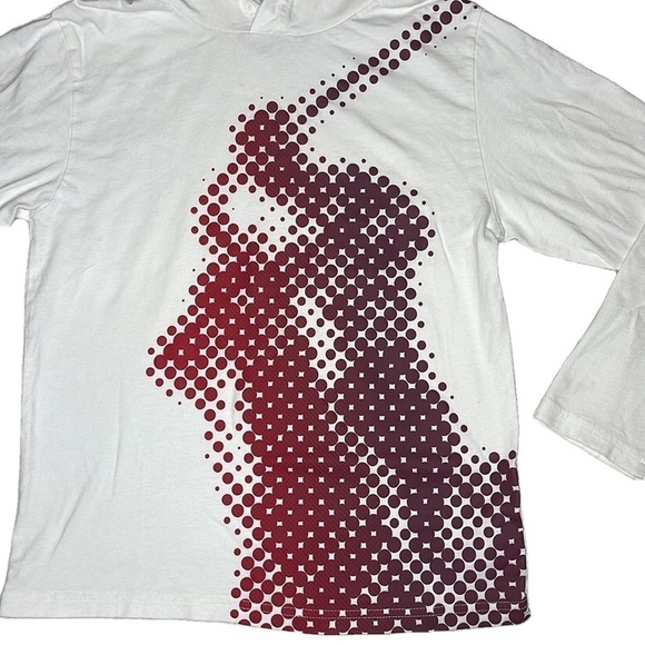 Polo Ralph Lauren Hooded Dot Print Long Sleeve TShirt Boys Medium 10-12 yrs - Picture 2 of 8